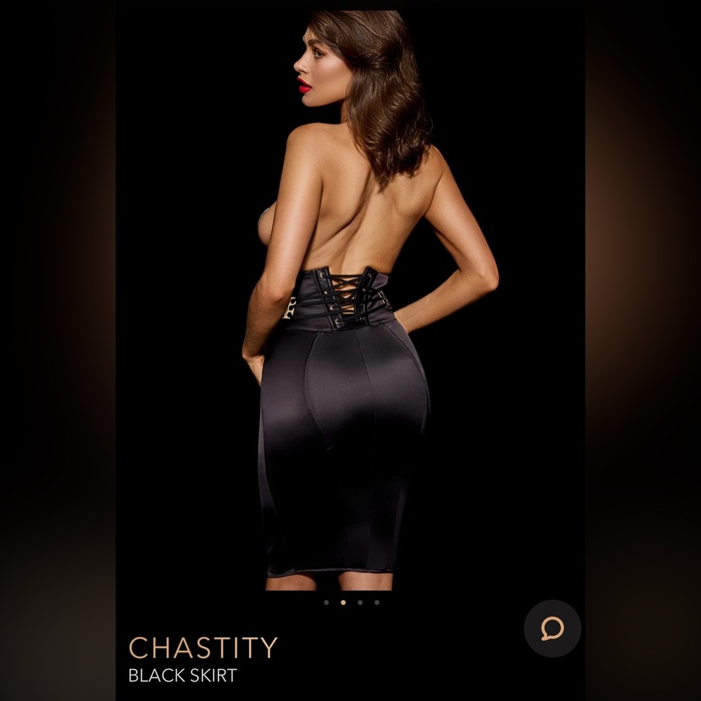 Honey Birdette Chastity Pencil Skirt Small